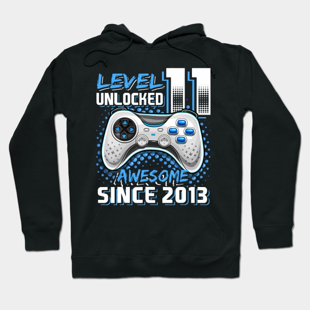 11th Birthday Gamer 11 Year Old Funny Bday Boy Eleven Son Hoodie by deptrai0023